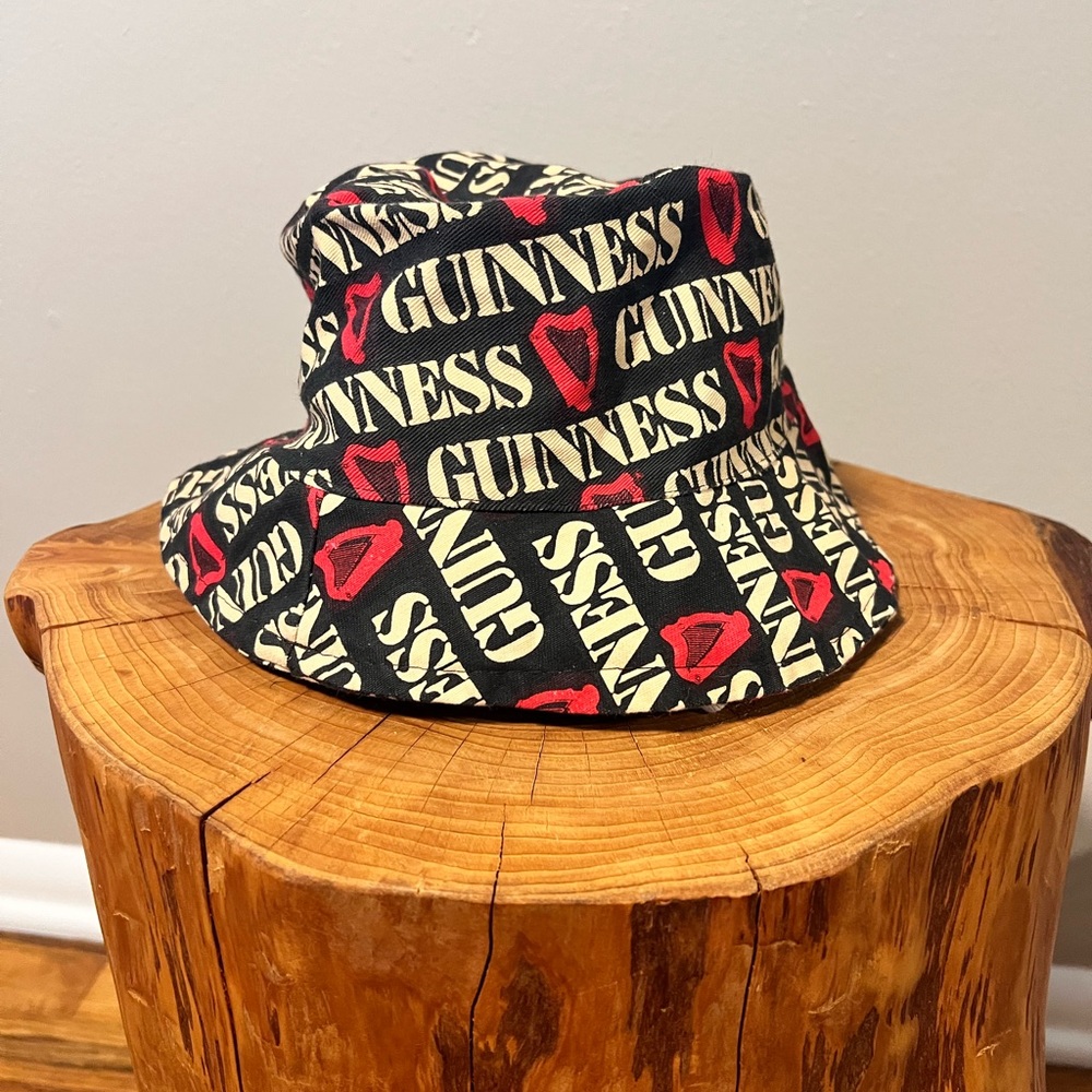 Vintage Guinness bucket hat, Made in Ireland, 100% Cotton (XS-S)